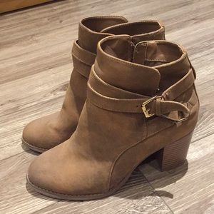 Brown Heeled Booties